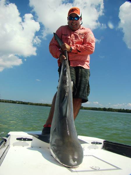 My son and partner Leonardo fishing in Florida