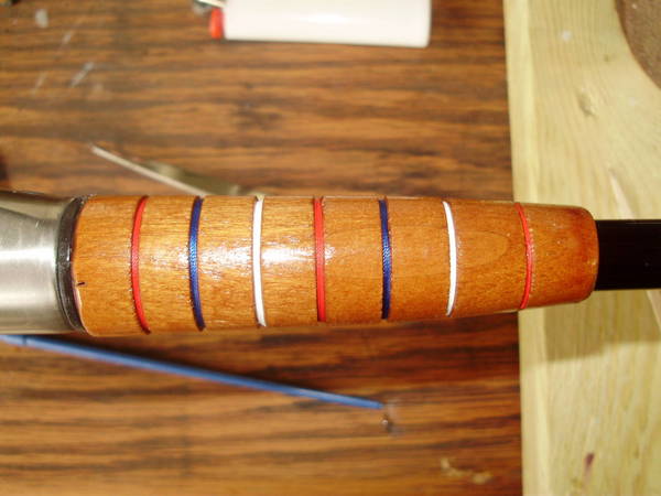 Red, white and blue fore grip