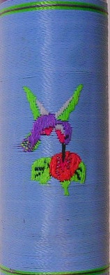 Hummingbird with Flower 56 X 81  6 layers
