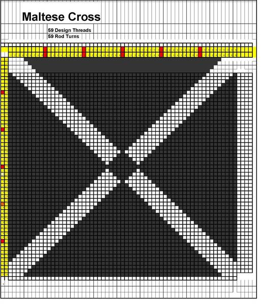 Simple Maltese Cross weave