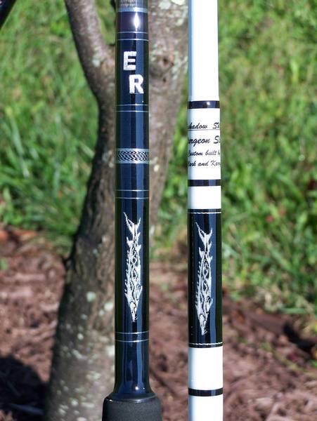 Black and White Sturgeon rods