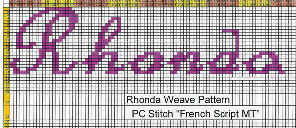 Name weave pattern