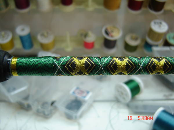 Work for Finishing, trimar green and black with Gold