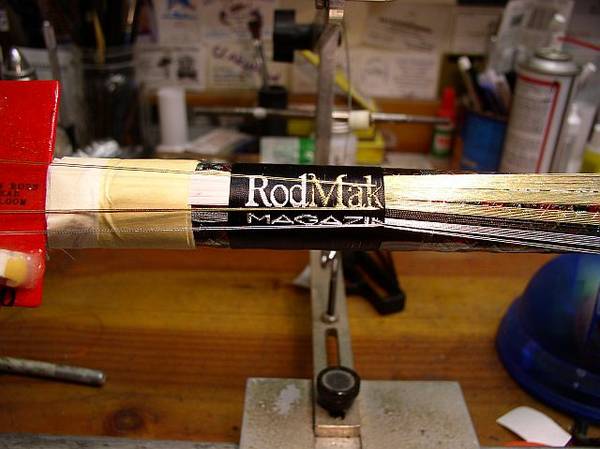 Rodmaker gaff weave closeup