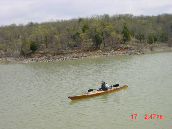 Handcrafted Mahogany Kayak