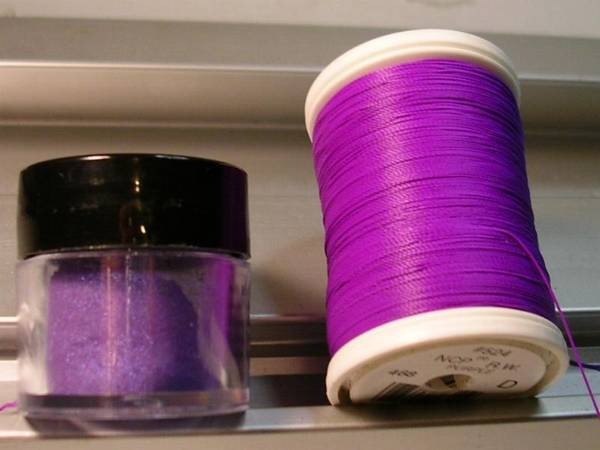 Purple Pigment & Purple D Thread