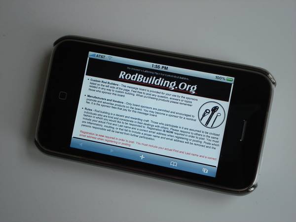 Rodbuilding text on mobile devices