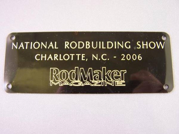 National Rodbuilding Show Engraving
