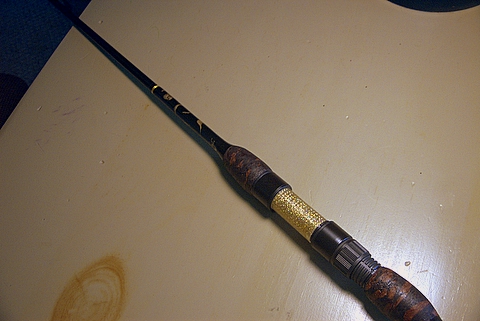 Reel Seat and Marble-Wake Forest Rod
