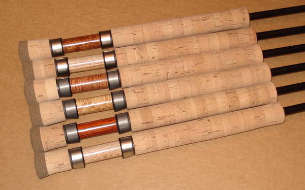 6 rods ready for wrapping