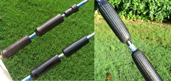 Carbon Fiber Split Grips with and without Pigments