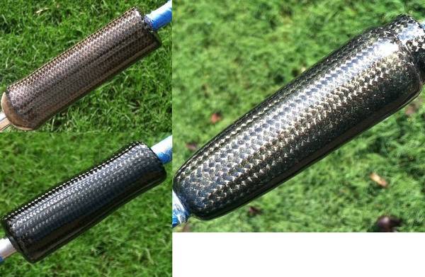 Carbon Fiber Split Grips with and without Pigments