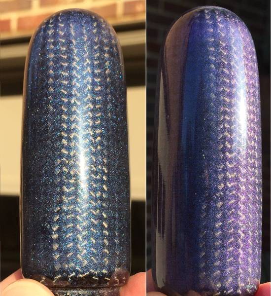 Blue Purple Flip Carbon Fiber