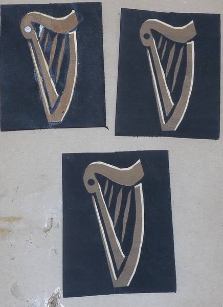 Guinness Logo grip inlays