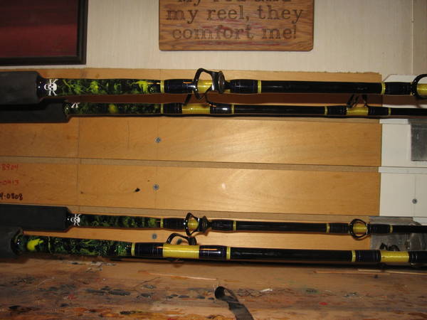 marbled bottom rods