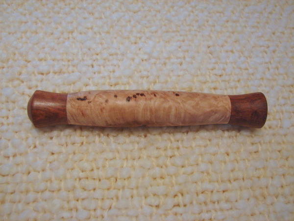 Cored wood grip
