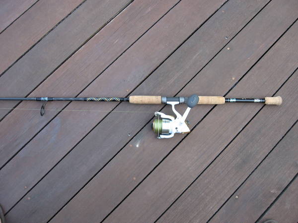 offshore spinning rod w/ abalone