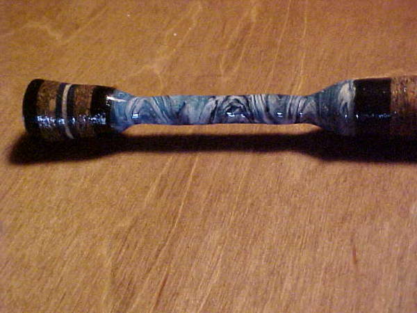 marbled handle on wife's rod