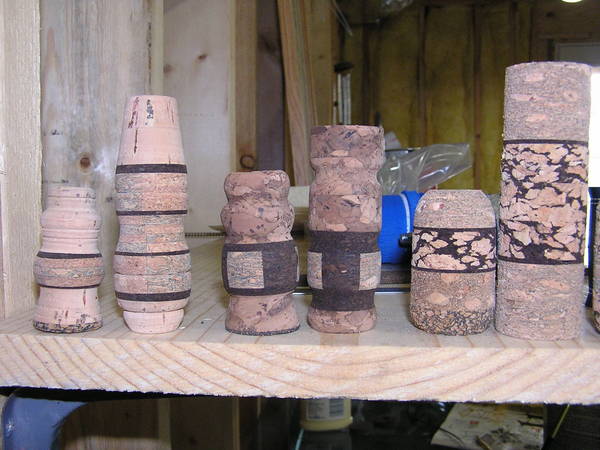 Some roughed out grips