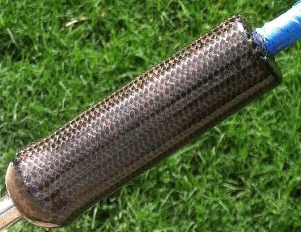 Carbon Fiber Split Grip with Pink and Gold Candy Pearl Pigments