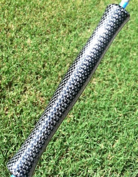 Hybrid Carbon Fiber Grip with Silver Undercoat