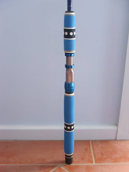 Blue rod handle