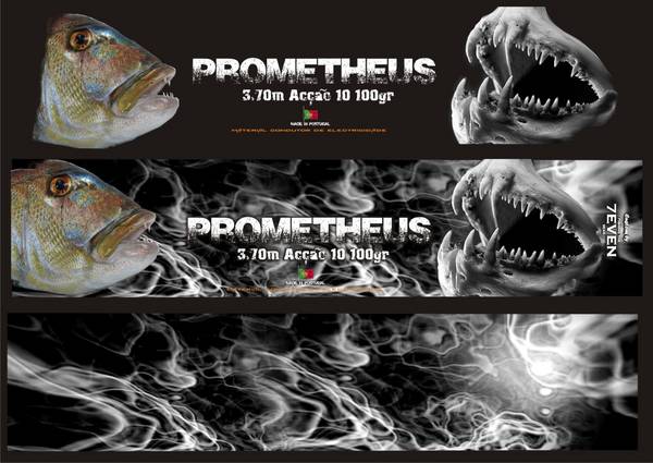 Prometheus - Telescopic snapper rod - graphic