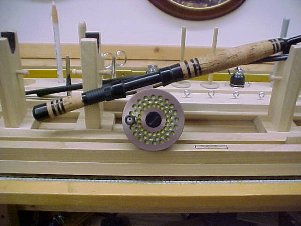 packer rod with fly reel