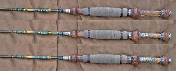 3 views of the 4wt  sage rod.