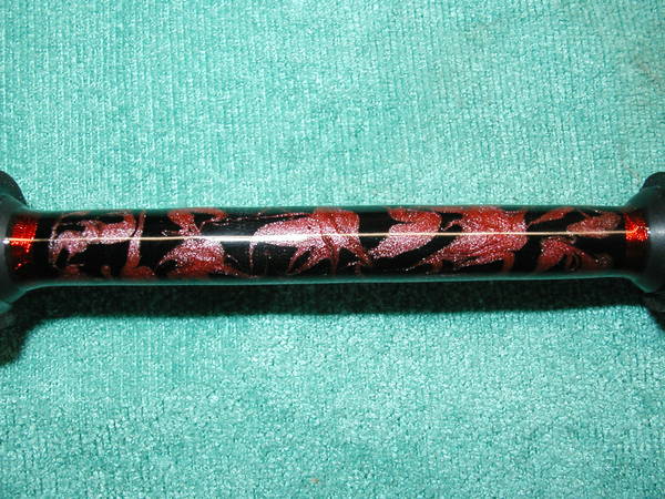 marbled red metal flake split grip