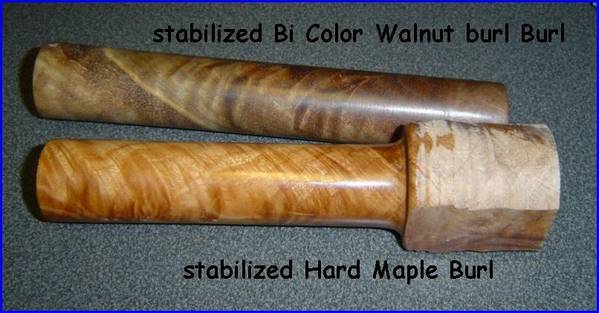 Stabilized wood from Reelseatblanks.com