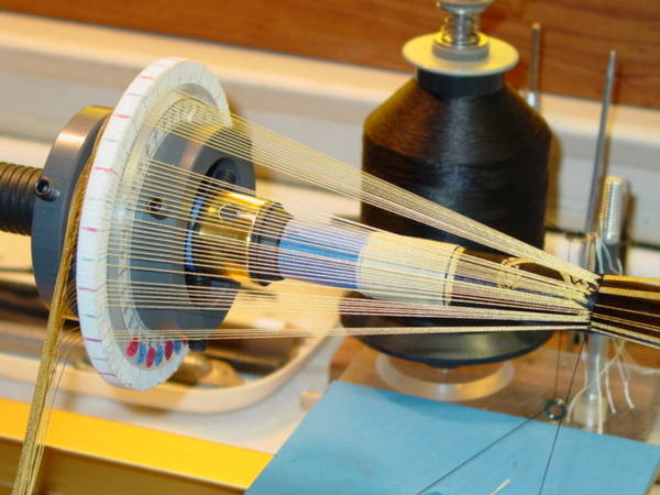 Marking slots on the wheels of the Wonder Weaver