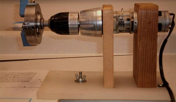 cordless drill motor for lathe