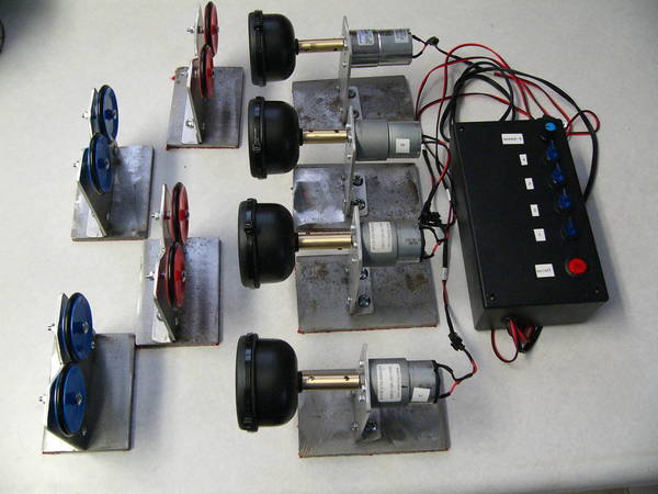 4-single rod dc motor dryers with single control box