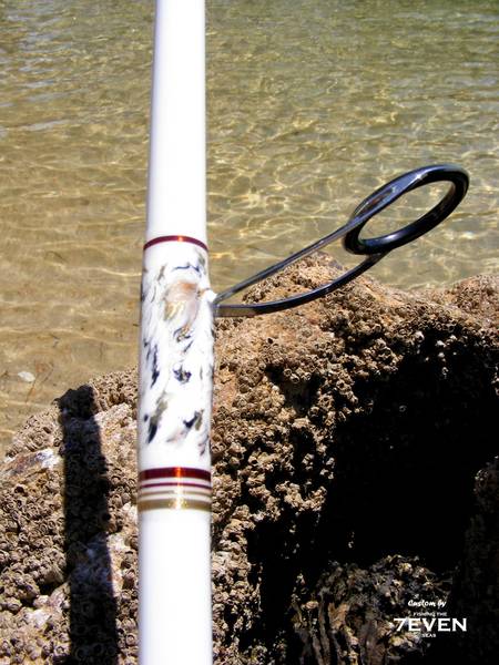White Spinning rod- 3,30m - guide