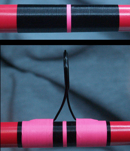 Fluorescent Pink and Black guide wrap