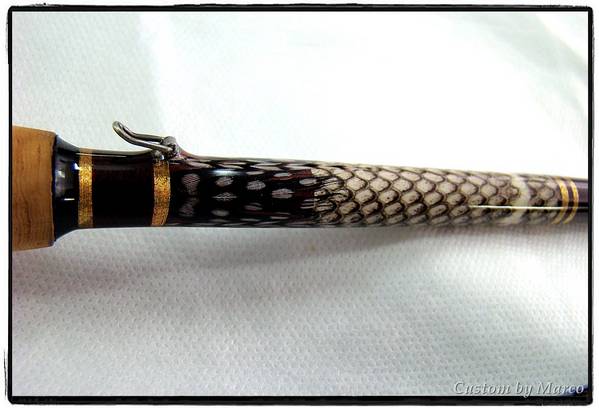 Leather snake with feathers